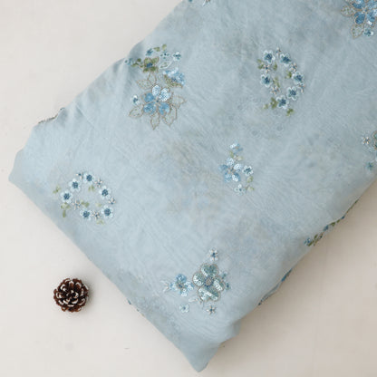 Chanderi Embroidery Fabric