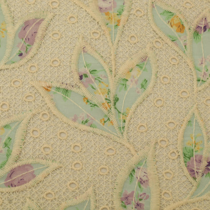 Georgette Patch Print Embroidery Fabric
