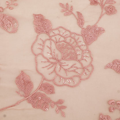 Pure Organza Cut Work Embroidery Fabric