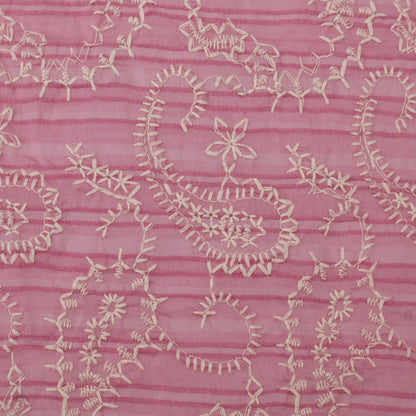 Chanderi Embroidery Fabric