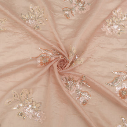 Chanderi Embroidery Fabric