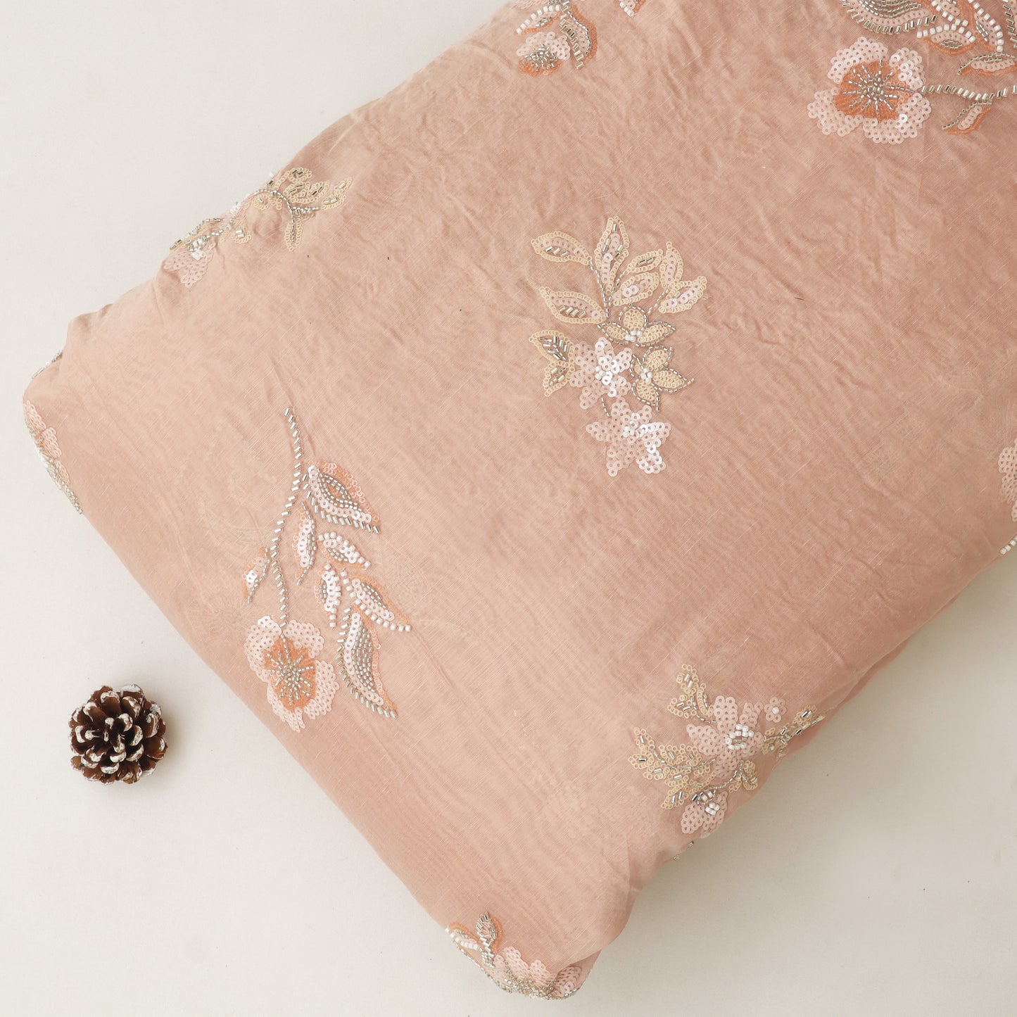 Chanderi Embroidery Fabric