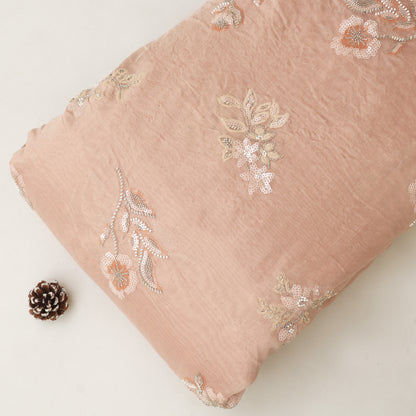 Chanderi Embroidery Fabric