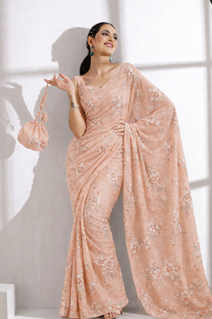 Chanderi Embroidery Fabric