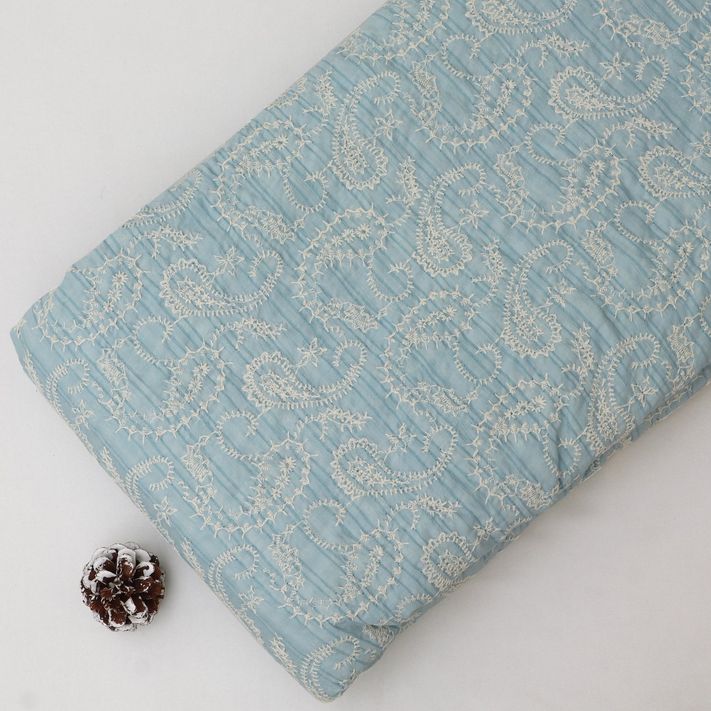 Chanderi Embroidery Fabric