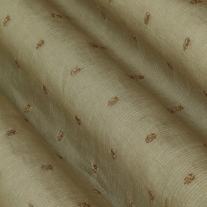 Beige Color Tissue Embroidery Fabric