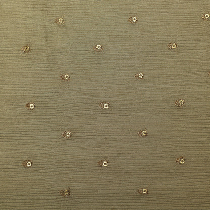 Beige Color Tissue Embroidery Fabric