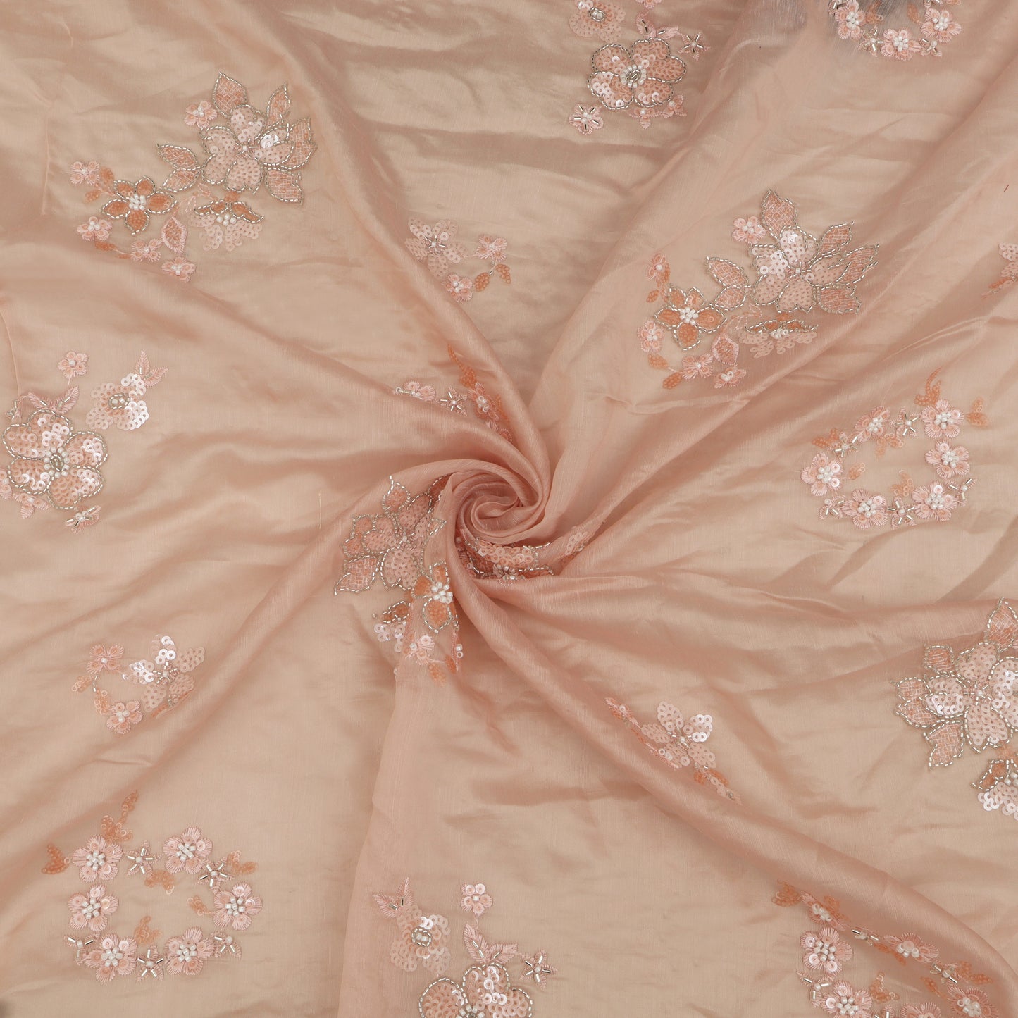 Chanderi Embroidery Fabric