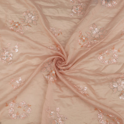 Chanderi Embroidery Fabric