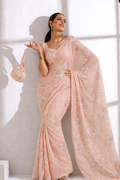 Chanderi Embroidery Fabric