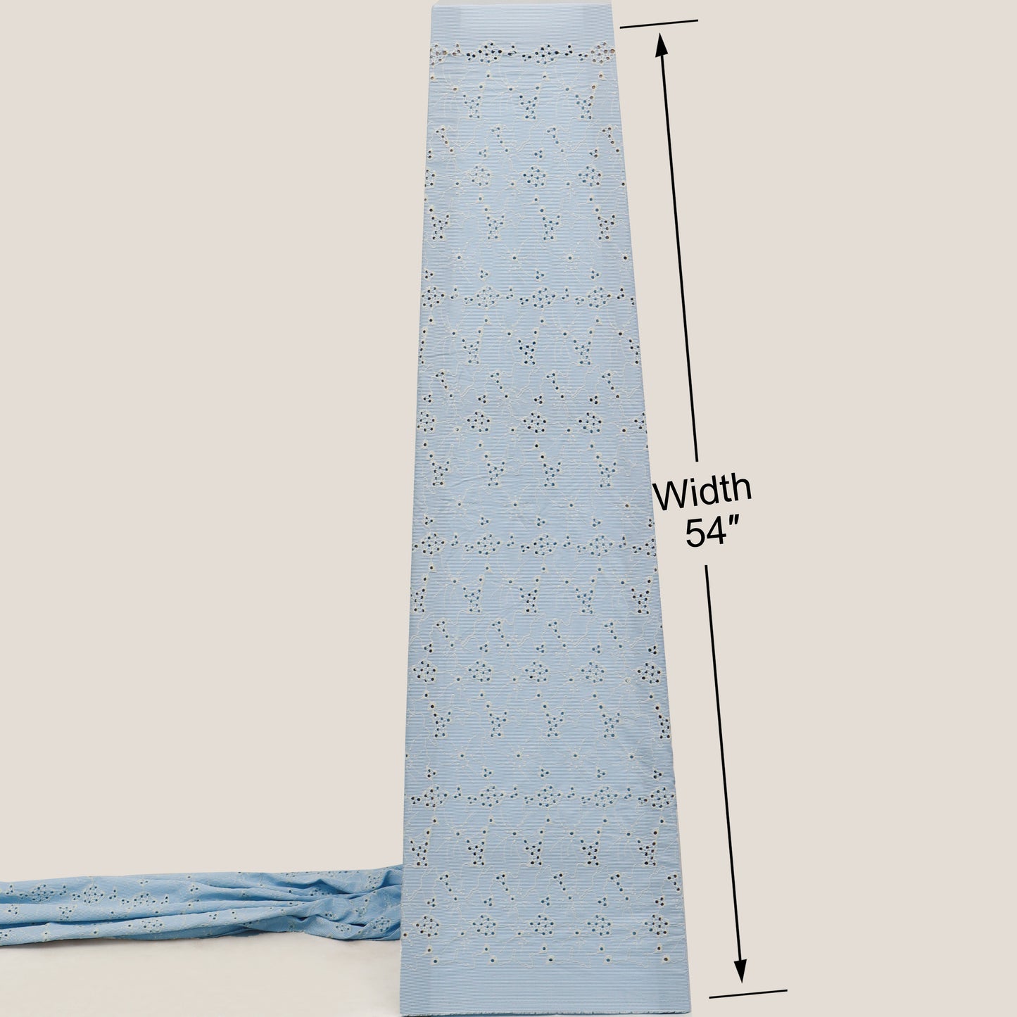 Crepe Stripe Embroidery Fabric
