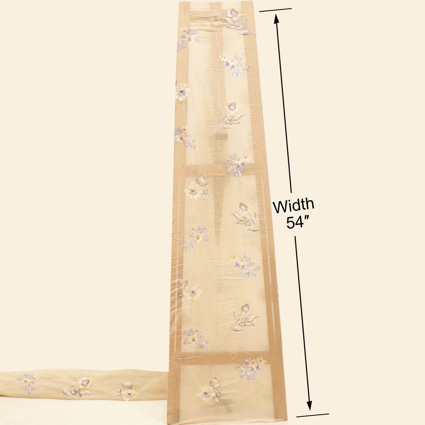 Chanderi Embroidery Fabric