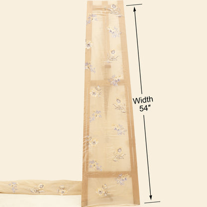 Chanderi Embroidery Fabric