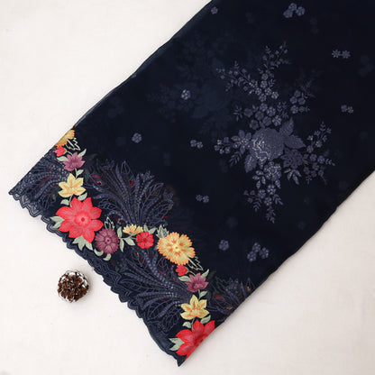 Pure Organza Cut Work Embroidery Fabric