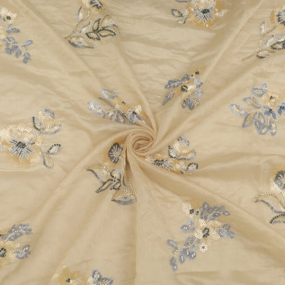 Chanderi Embroidery Fabric