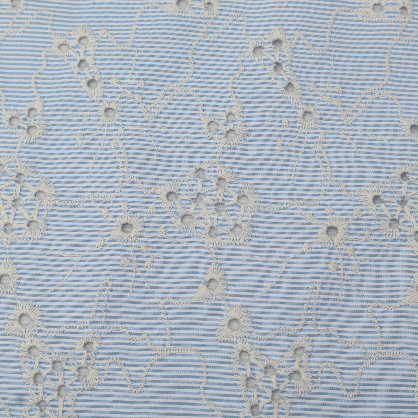 Crepe Stripe Embroidery Fabric