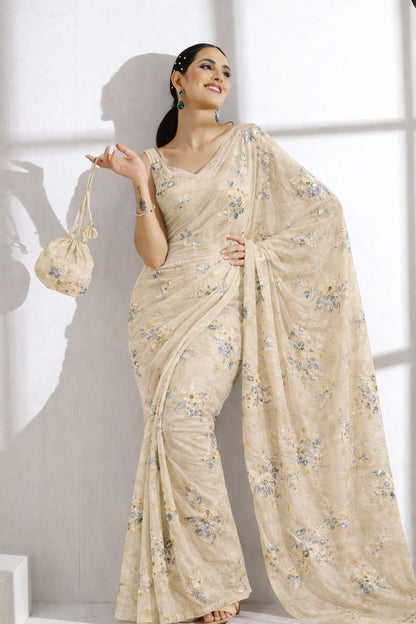 Chanderi Embroidery Fabric