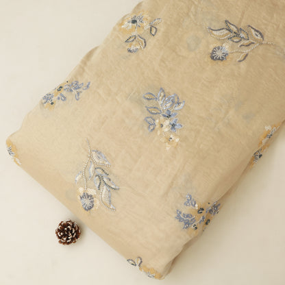 Chanderi Embroidery Fabric