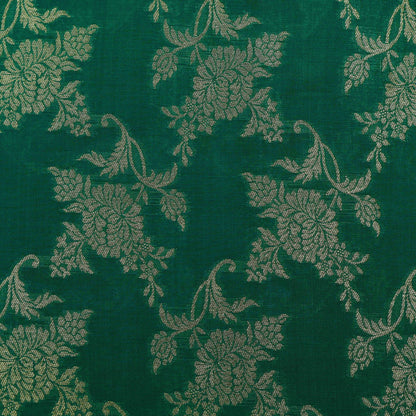 Green Color Brocade Fabric