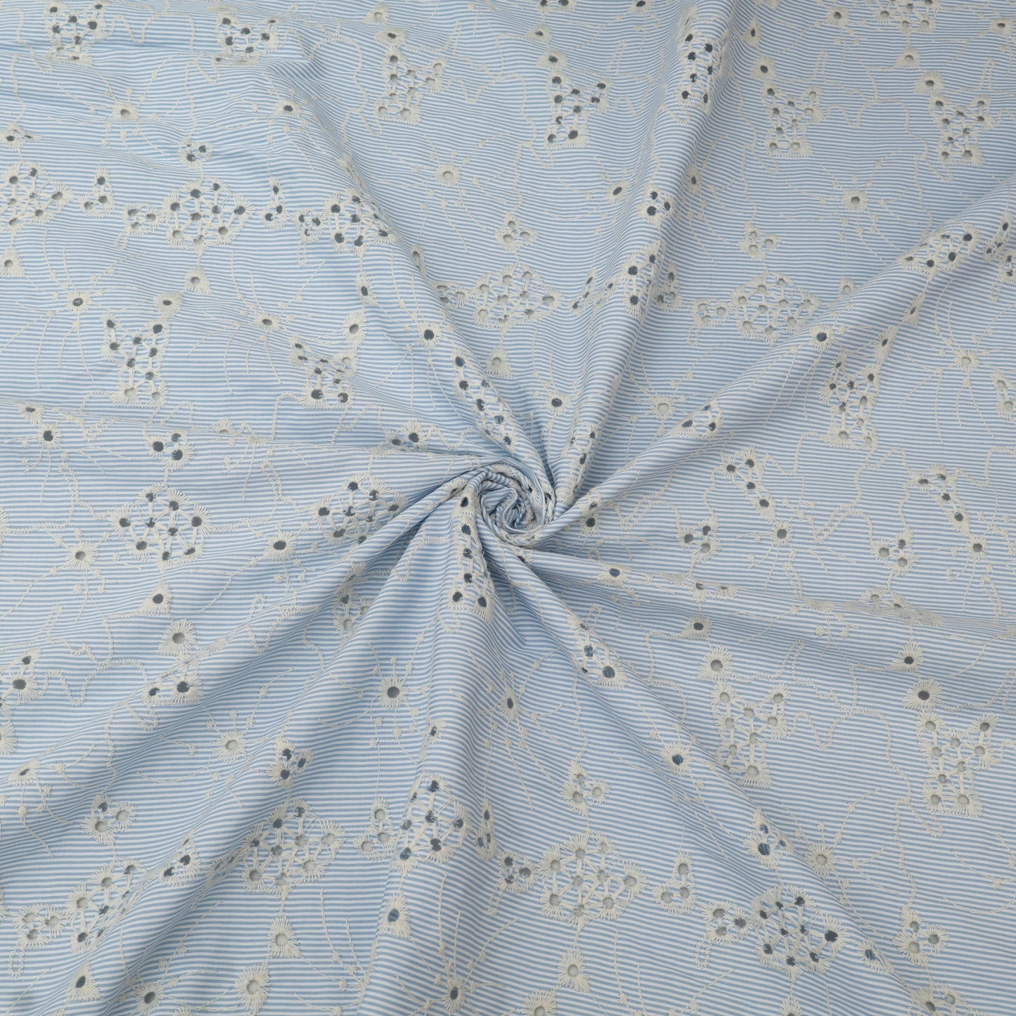 Crepe Stripe Embroidery Fabric