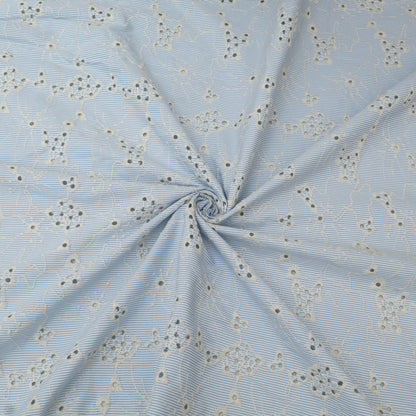 Crepe Stripe Embroidery Fabric
