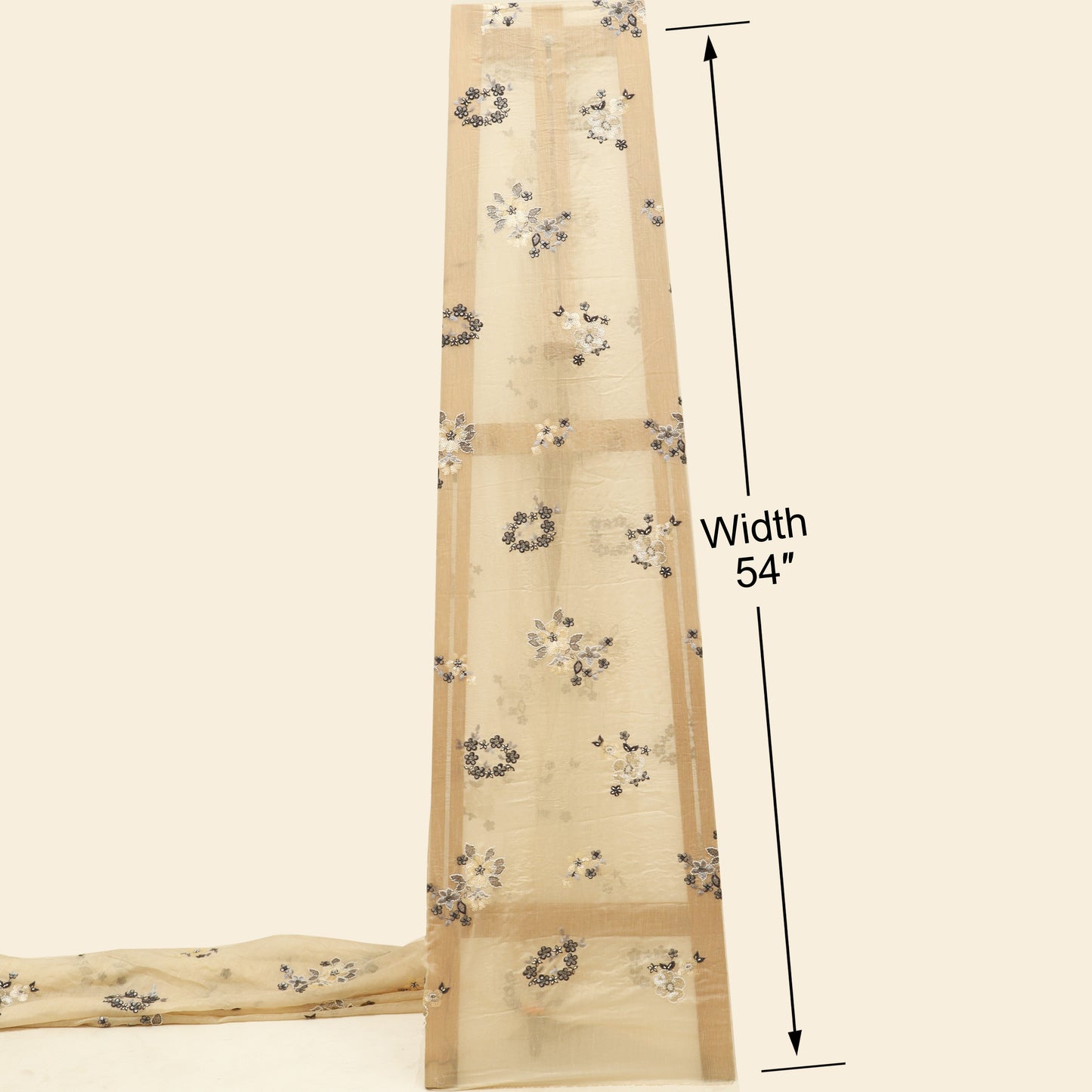 Chanderi Embroidery Fabric