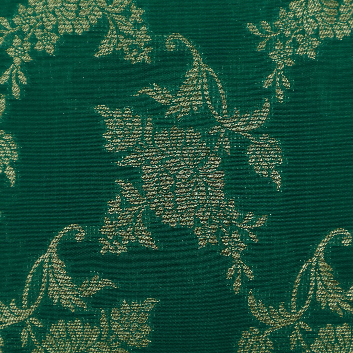 Green Color Brocade Fabric
