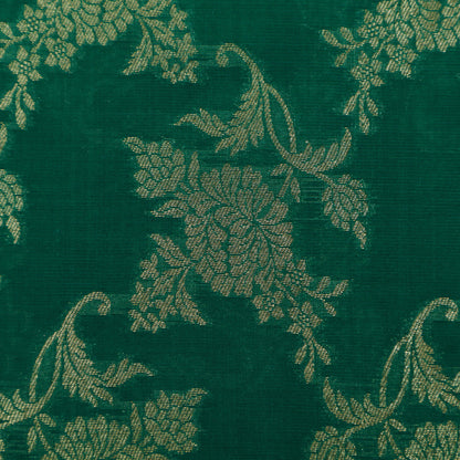 Green Color Brocade Fabric