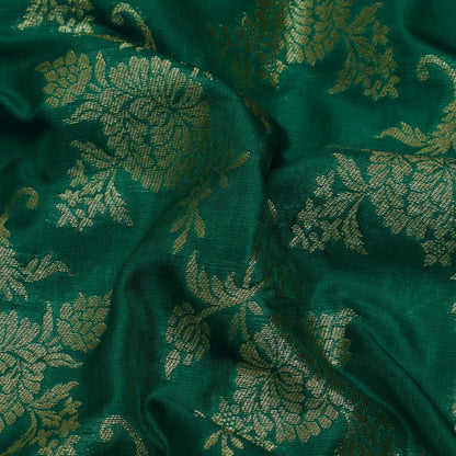 Green Color Brocade Fabric