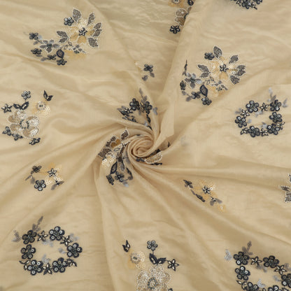Chanderi Embroidery Fabric