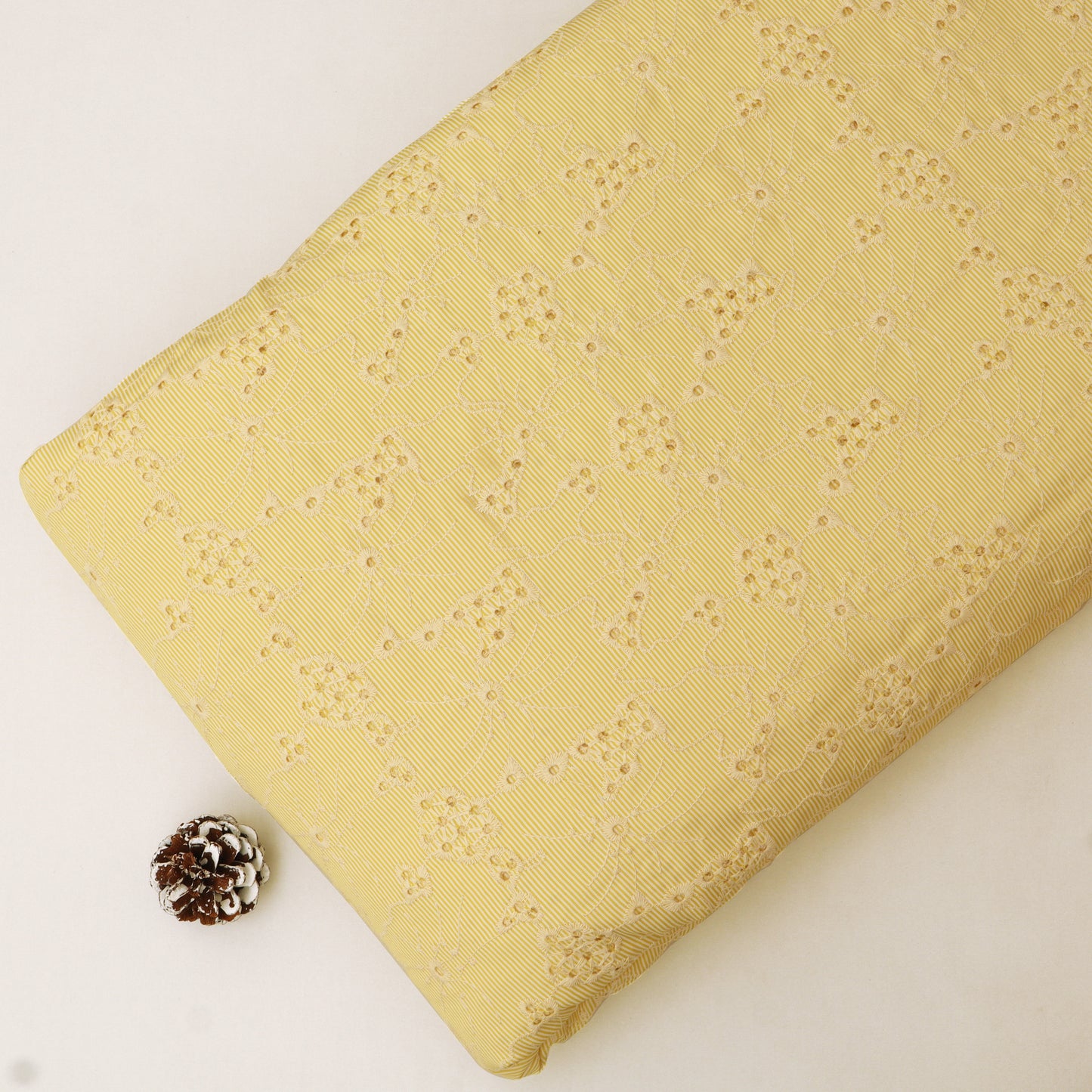 Crepe Stripe Embroidery Fabric