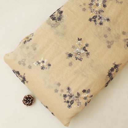 Chanderi Embroidery Fabric