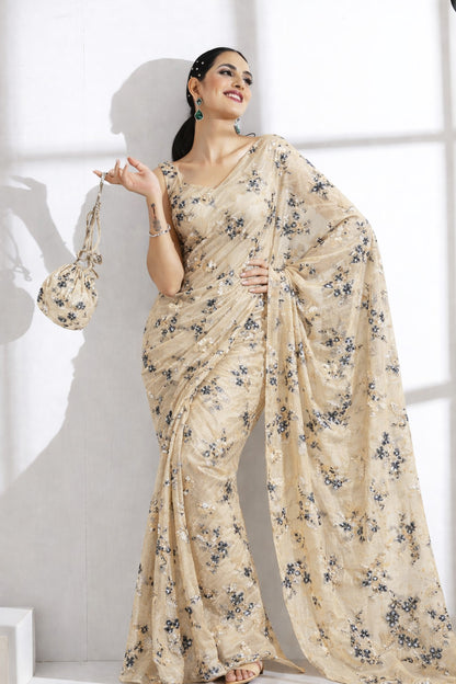 Chanderi Embroidery Fabric