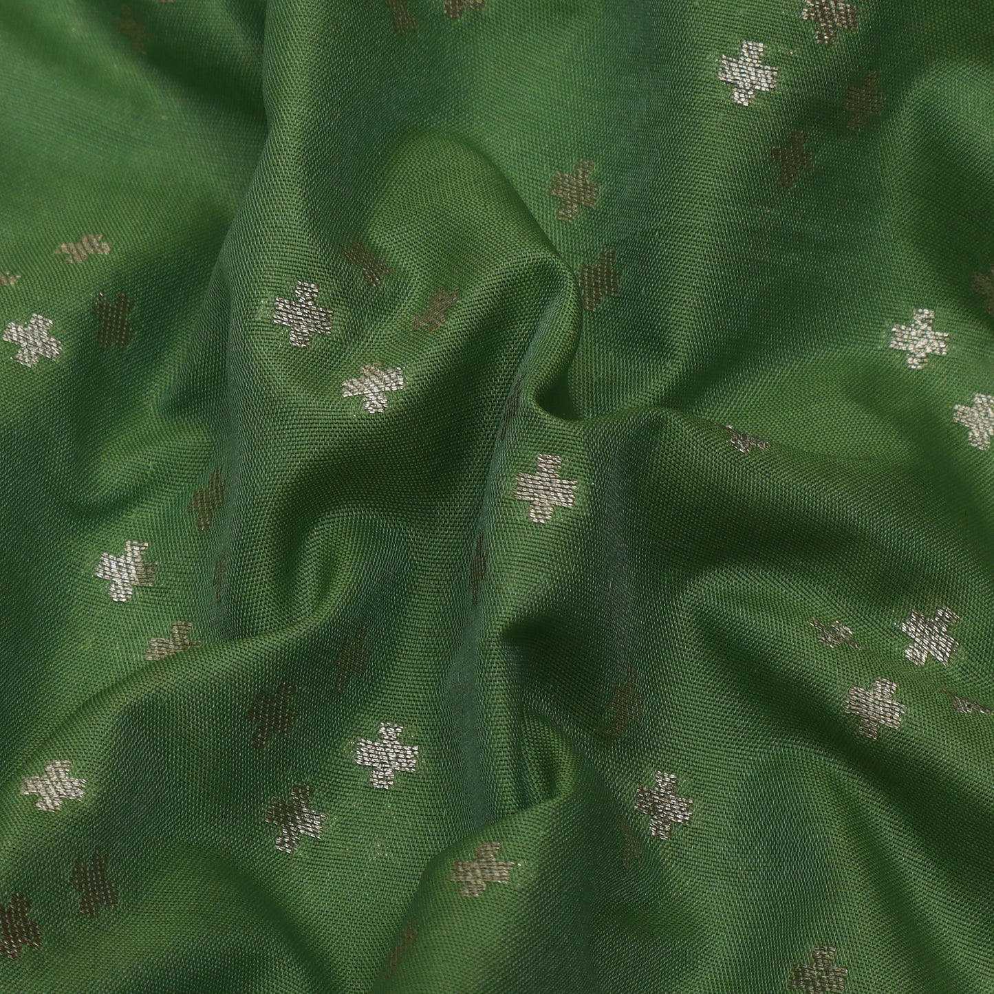 Pista Green Color Brocade Fabric