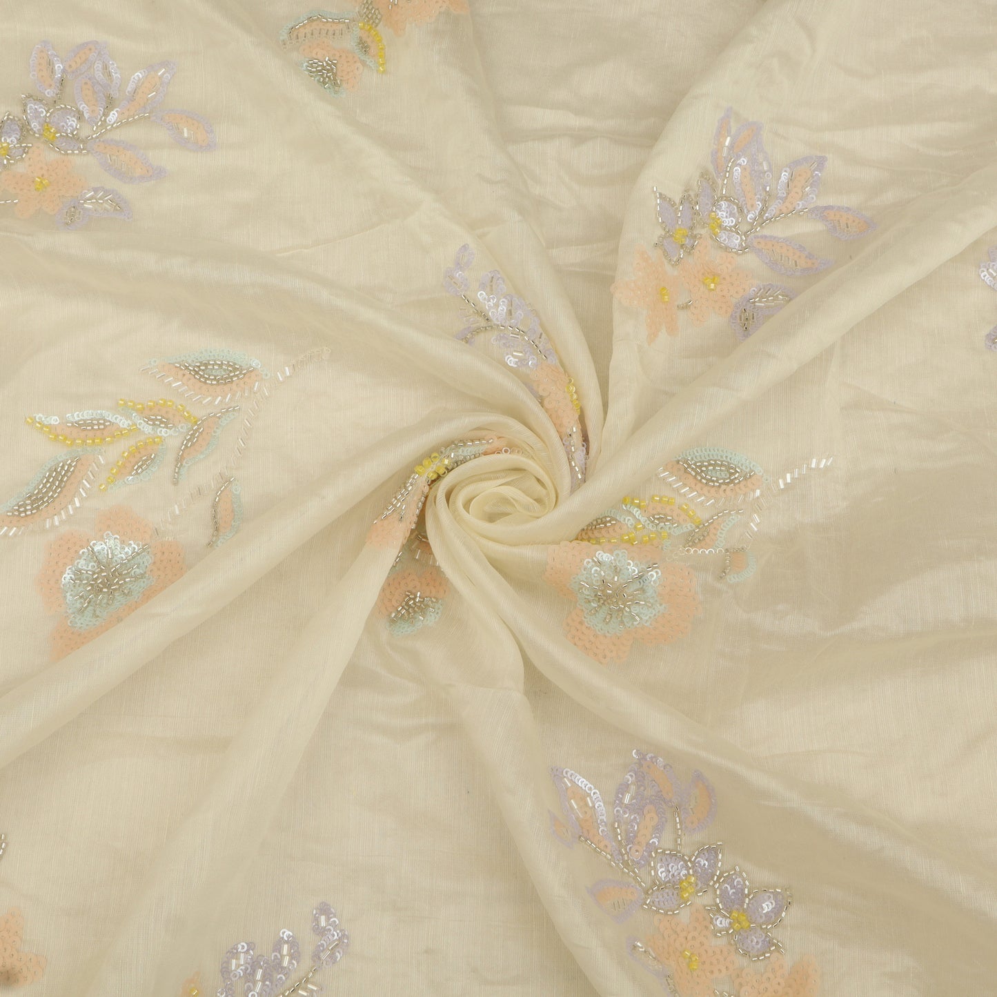 Chanderi Embroidery Fabric