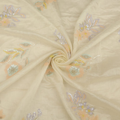Chanderi Embroidery Fabric