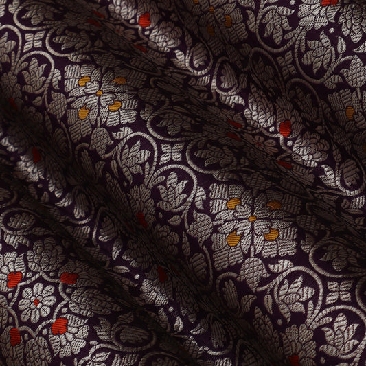 Purple Color Brocade Fabric