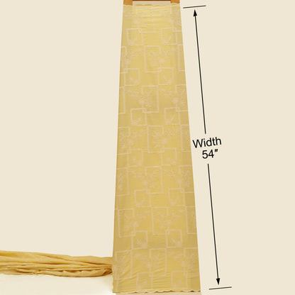 Crepe Stripe Embroidery Fabric