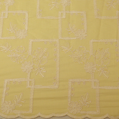 Crepe Stripe Embroidery Fabric