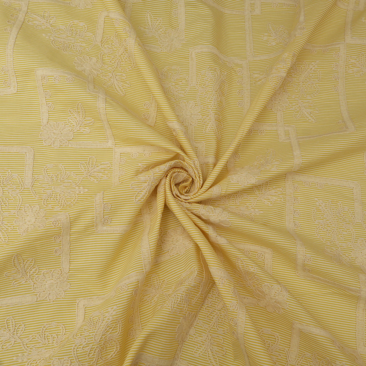 Crepe Stripe Embroidery Fabric