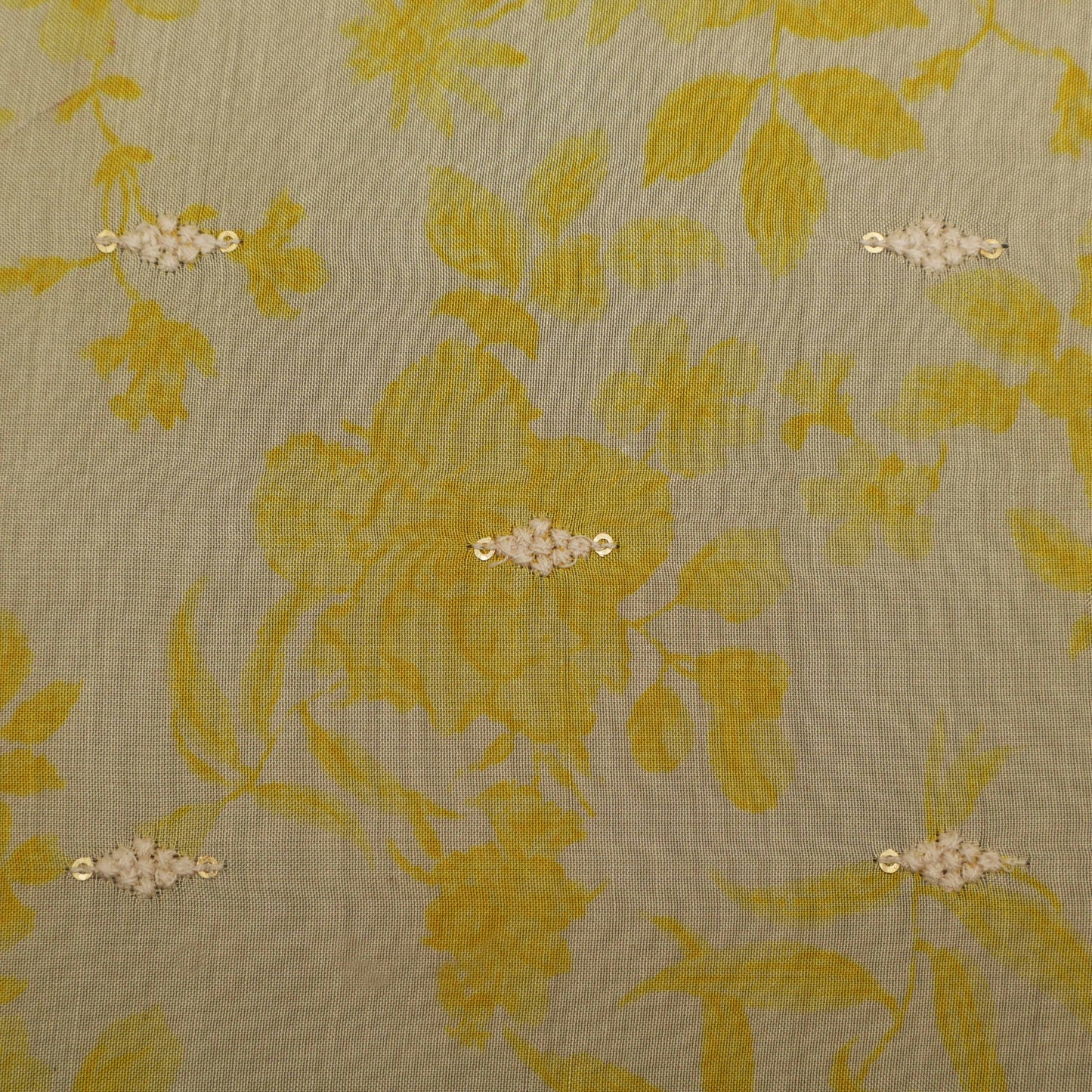 Colored Color Mulmul Embroidery Fabric