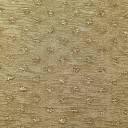 Gold Color Crush Tissue Zari Fabric