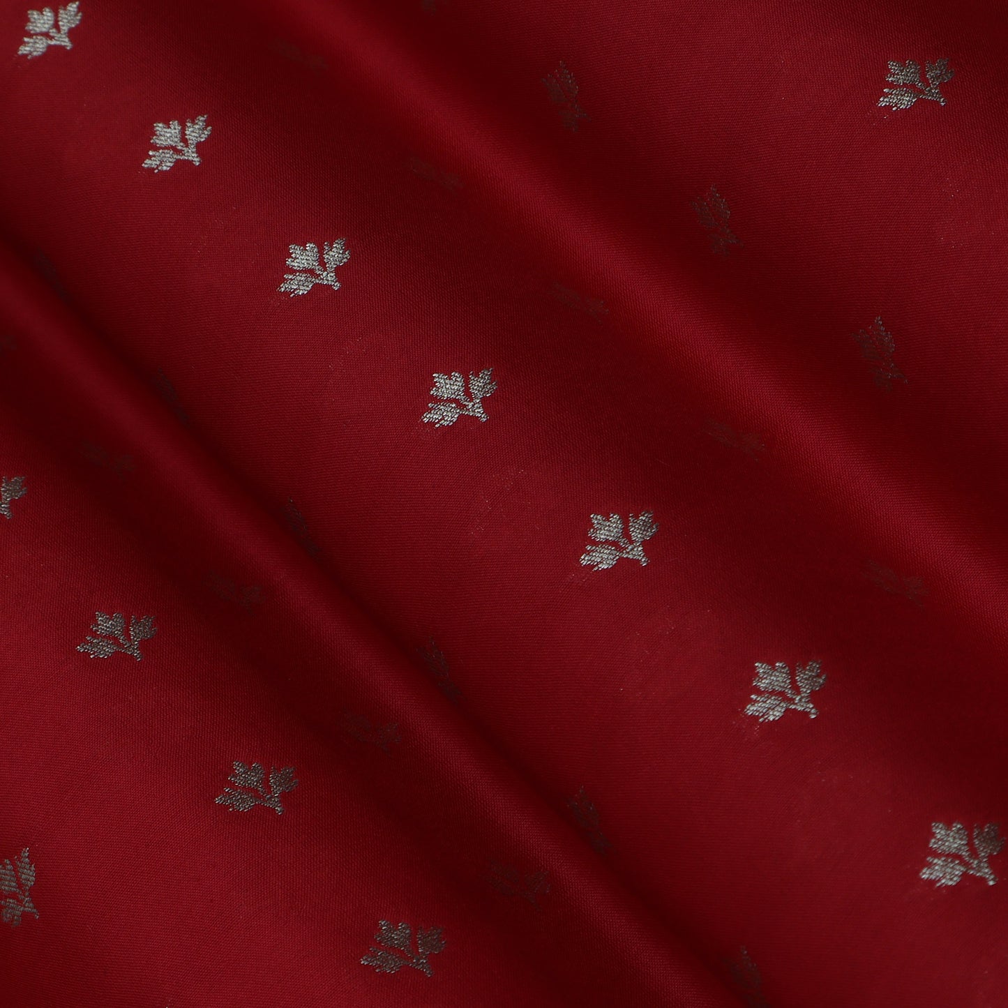 Gajri Color Brocade Fabric