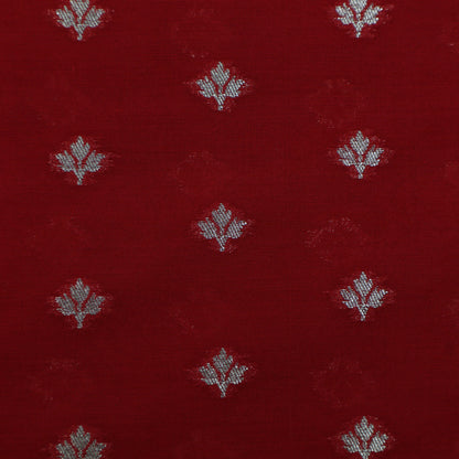 Gajri Color Brocade Fabric