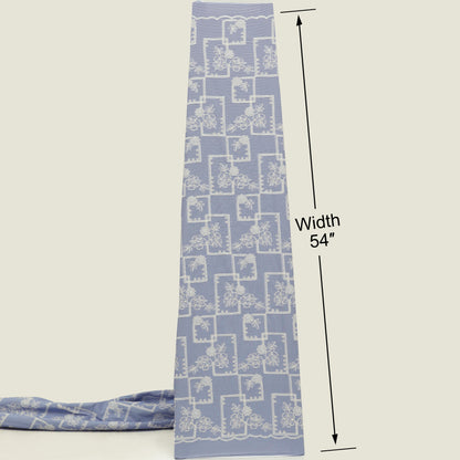 Crepe Stripe Embroidery Fabric
