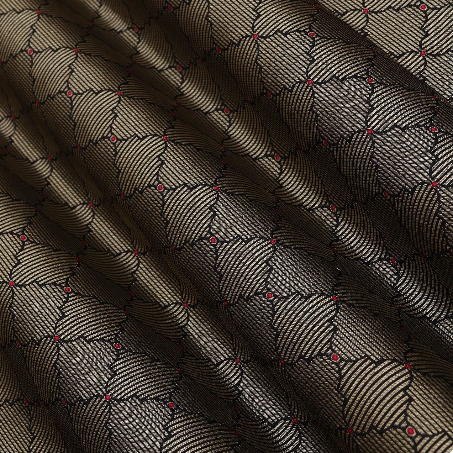 Pure Katan Meena Brocade Fabric