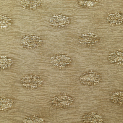 Gold Color Crush Tissue Zari Fabric