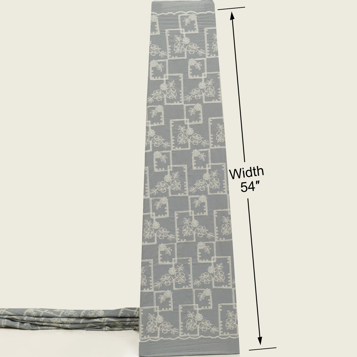 Crepe Stripe Embroidery Fabric