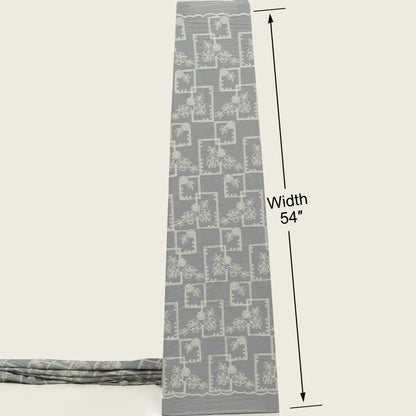 Crepe Stripe Embroidery Fabric