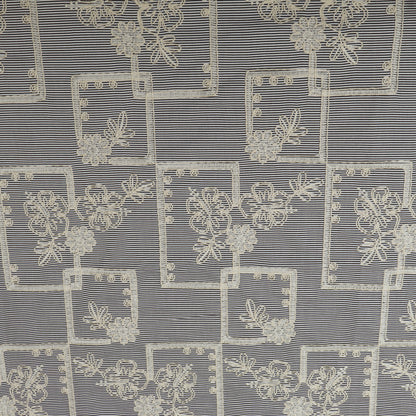 Crepe Stripe Embroidery Fabric